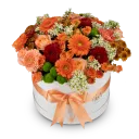 Box oranžových květin